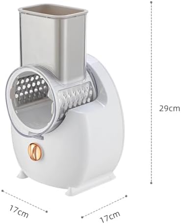 Electric Cheese Grater, USB Multi Grater, Electric Salad Maker,Electric Cheese Grater for Block Cheese, Suitable for Kitchen Use (White)