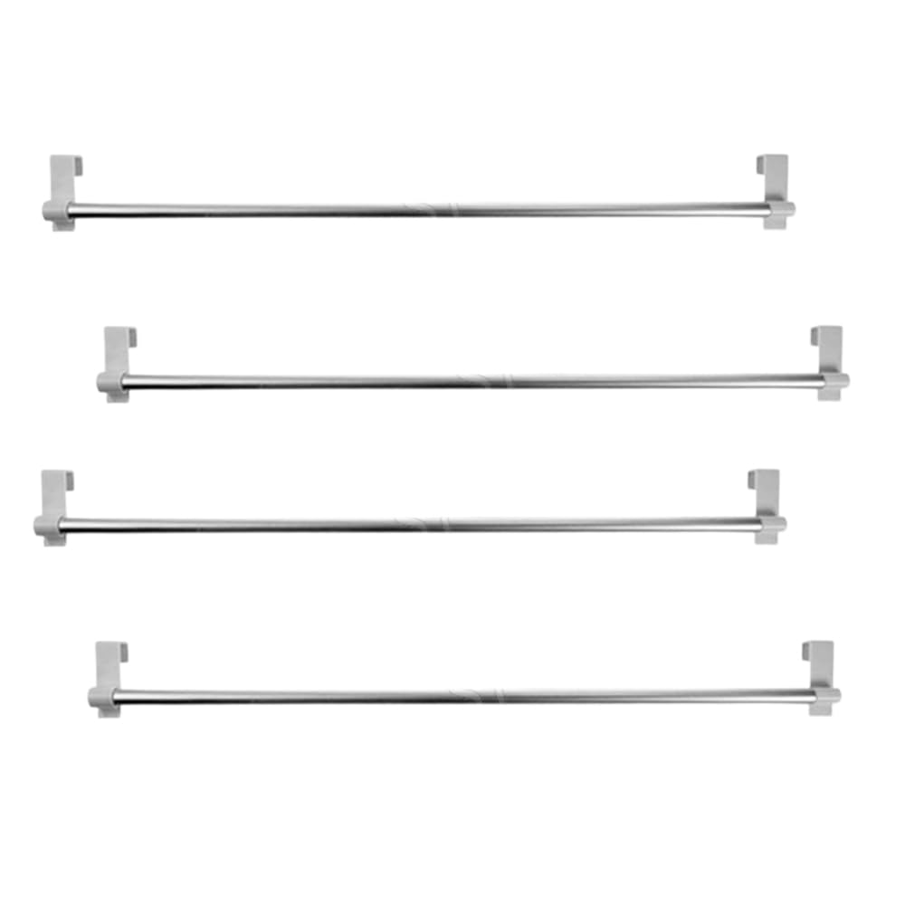 Lot de 4 Tringles à Rideau Extensibles pour Fenêtres et Portes Prête à Poser avec Crochets de Fixation Ajustable de 60 à 105 cm