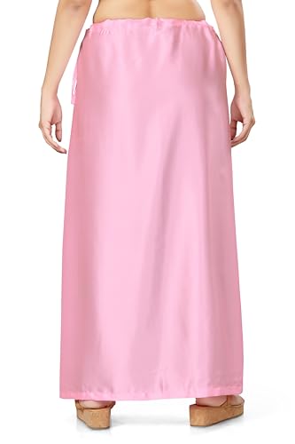 Image of Madhu Fashion Women's Satin Saree Petticoat Saree Underskirt