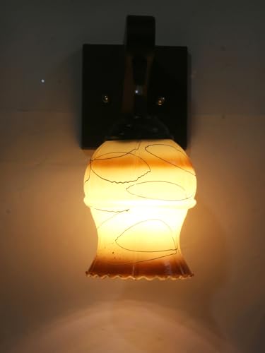 Image of Modern Decorative Designer Wall Light Industries for Living Room, Bedroom, Bedside, and Decorative Lighting Indoor Use, Bulb Not Included (122 Brown, 2)