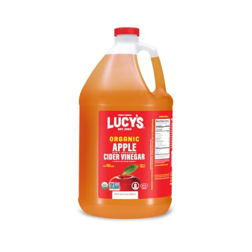 Lucy's Family Owned - GALLON SIZE, Organic, With the Mother, Apple Cider Vinegar, Unfiltered...