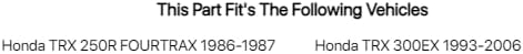 Tusk Rear ATV Steel Braided Brake Line Standard Length Silver Compatible with Honda TRX 250R Fourtrax 1986-1987