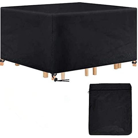 Landrip Abdeckung für Gartenmöbel 420D Oxford Rechteckige Abdeckplane Gartenmöbel Cover