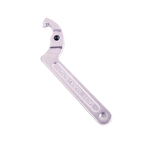 Eowpower Chrome Vanadium Adjustable C Spanner Hook Wrench Tool Round Head 32-76 mm