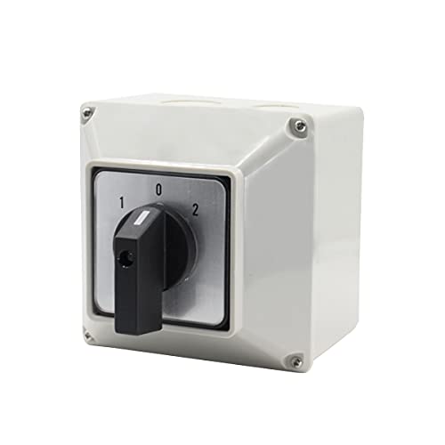 1Pcs Universal Changeover Selector Switch, With Waterproof Box, 3 Positions 12 Terminals, Power Transfer Switch, Lw26-32/3 32A Motor Generators, Rotary Cam Selector #TOP20