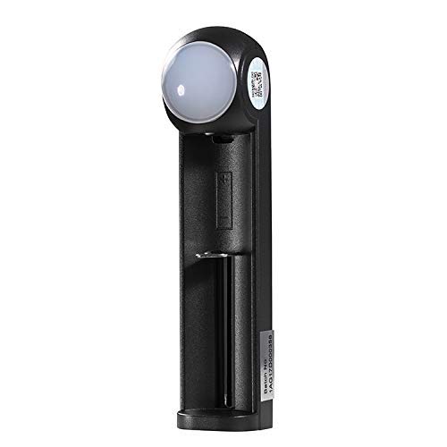 Bellveen 1 Slot 26650 Universal Rechargeable Li-ion 26650 Battery Charger-Black-picture-26