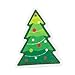 WeiLaiKeQi Print Dishcloth Cotton Dishwashing Cloth Cleaning Sponge Christmas Dishcloth for Kitchen, Christmas Tree