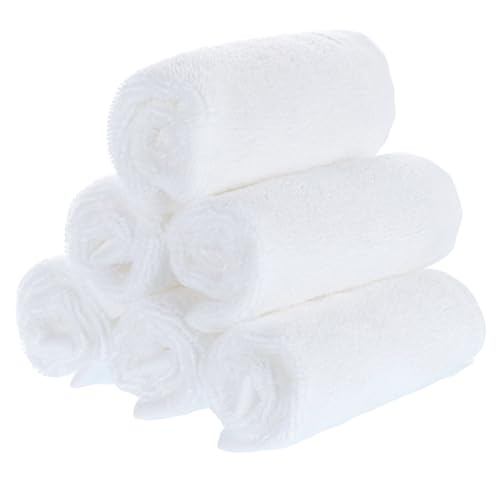 6 Pack Cotton Flannel Face Cloths 20 x 20 cm Soft Face Flannels