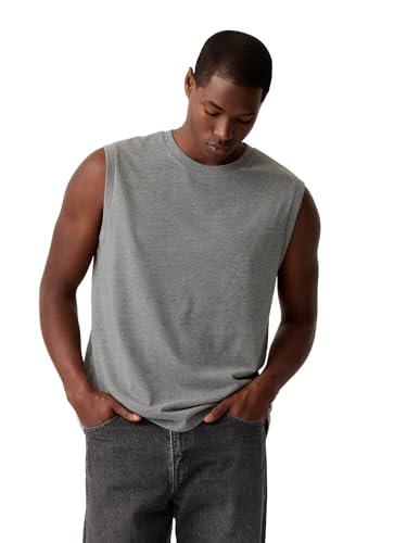 GAP Mens Muscle Tank Heather Grey M