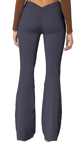 Image of Sunzel Flare Leggings, Crossover Yoga Pants with Tummy Control, High-Waisted and Wide Leg