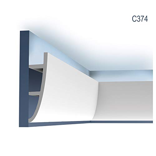 Corniche C374 Orac prépeinte en polyuréthane rigide pour moulure durable