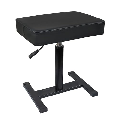Image of Kadence NK602 Touring Series Hydraulic Adjustable Keyboard & Piano Bench | Heavy-Duty Frame & Smooth Height Adjustment | High-Density Cushioned Seat | Stable Base for Stage & Touring | Black