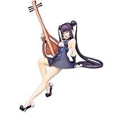 Jiumaocleu Figura de Yang Guifei, 14 cm, toma laúd sentado, pintura original, tapón de fideos, figura de anime, hecha a mano, coleccionable, decoración de escritorio