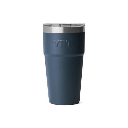 Image of YETI Rambler 20 oz Stackable Tumbler, Stainless Steel, Vacuum Insulated with MagSlider Lid