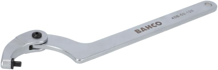 Bahco 40B-32-75 Adjustable Pin Wrench, Silver, 32-75 mm