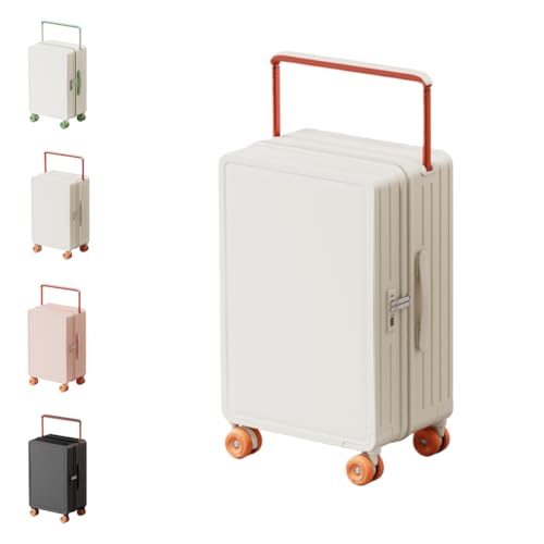 [Zekono] �X�[�c�P�[�X ���C�h�n���h���L�����[ �t�b�N�@�\ �g���@�\�t�� 360�x��] �t�@�X�i�[�t���[�� �ϏՌ� �É��L���X�^�[�X�[�c�P�[�X �o�� ���y�� (�z���C�g,24�C���`�̊y�X���C�h�v�����b�h + TPE���É��E�ᑛ����]�z�C�[��)