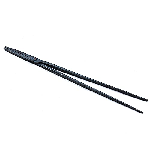 Tenaza de forja Pinzas de herrero Pinza de hierro puntiaguda para la fabricación de cuchillos de yunque Tenaza de forja de 370 mm para Engineer Blacksmith Forge