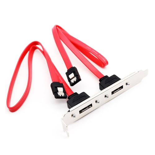 Adaptador Cable ESATA a SATA con cubierta PCI perfil completo miniatura 3