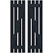Ekena Millwork ARW102SB415X31OBH Americraft Four 2 Exterior Real Wood Spaced Board-n-Batten Shutters w/Z-Bar (Per Pair), 15 1/2"W x 31"H, Starless Night Blue