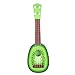 HEALLILY Kiwi Forme de Fruit Mignon Fruit Ukulélé Guitare Jouet Enfants Enfants Jouet Guitare Enfants Enfants Jouet Guitare - Taille L (Vert)