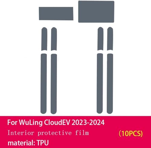 Film PPF console centrale WuLing Cloud EV protège des rayures de clés - 3