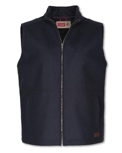 Image of Stormy Kromer The Ironwood Vest | Wool /Nylon Blend, Antique Brass Zipper, Unlined, Modern Cut, Slim Sleek Fit, Cut & Sewn in the USA