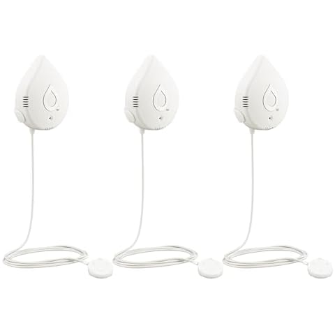 Moen White Flo Smart Water Leak Detector, Water Sensor Alarm for Home, 3-Pack, 920-005 Cover