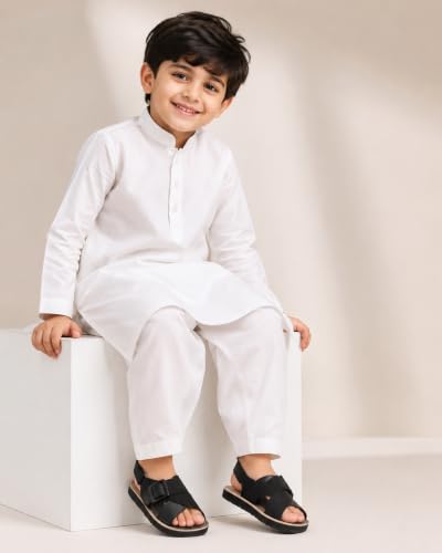Image of Like Style Kids Sandals, Black with Gold-Tone Buckles