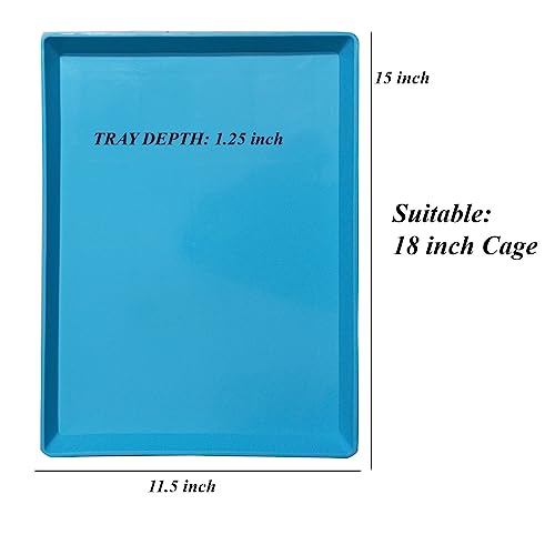 Image of Jainsons Pet Products Replacement Tray for Pet cage, Dog Crate, Dog Kennel, Dog Cage Replacement Tray, Plastic Bottom Pan Floor Liners for Pet Cages Crates Kennels Dogs Cat (18 INCH, Blue)