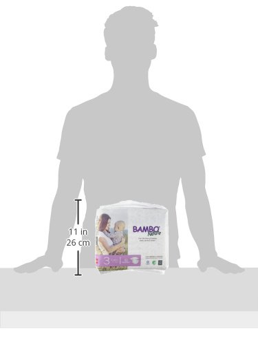 Bambo Nature Eco Friendly Premium Baby Diapers for Sensitive Skin, Size 3 (9-20 lbs), 33 Count