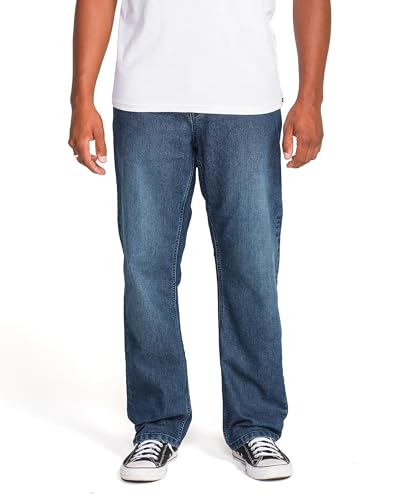 Image of Volcom Men's Solver Stretch Denim Jeans-Modern Fit Pant
