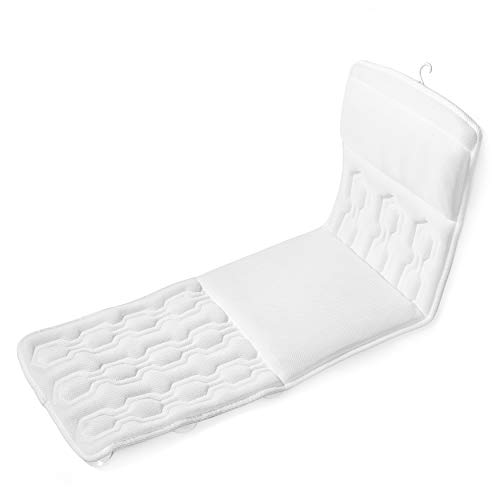 ProCore Products Exclusive Design Luxury Full Body Bath Pillow - Extra Seat Cushioning Plush Comfort Spa Feel For Bathtub