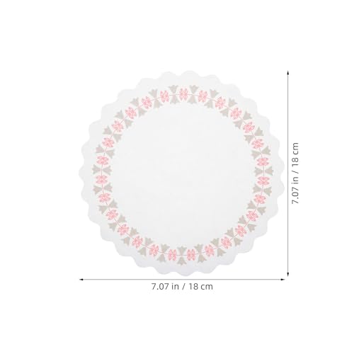 Napperons en papier de qualité supérieure - Sets imprimés ronds 18 cm