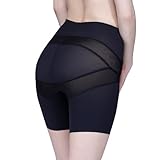 [ルシアン] 骨盤ガードル セミロング丈 骨盤パンツ レディース ブラック