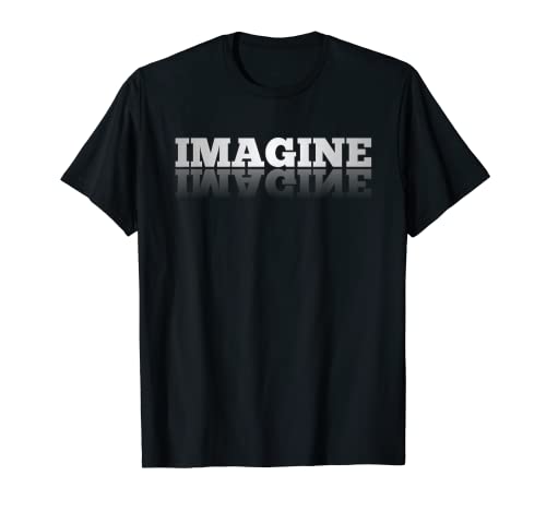 Imagine T-shirt vintage Peace Motivational Mom Dad Kids Cadeau T-Shirt