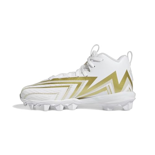 adidas Unisex-Child Freak Spark 23 White/White/Gold Metallic 5.54