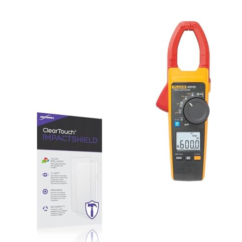 BoxWave Screen Protector Compatible with Fluke 375 FC - ClearTouch ImpactShield (2-Pack), Impenetrable Screen Protector Flexible Film