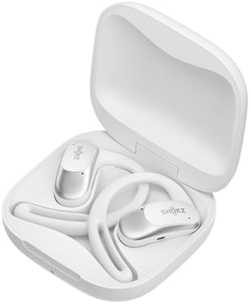 Shokz OpenFit Air ホワイト Shokz Shocks, OpenFit Air, Open Ear, Bluetooth 5.2, IP54, Full