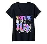 Photo Gallery donna skating into 11th birthday 11 year old ice skating maglietta con collo a v Photo Gallery donna skating into 11th birthday 11 year old ice skating maglietta con collo a v