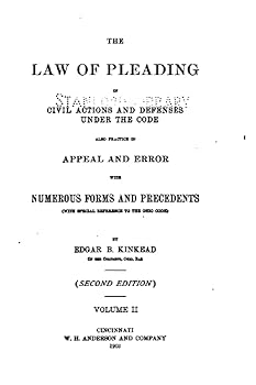 Paperback The Law of Pleading in Civil Actions and Defenses Under the Code Book