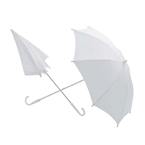 Weißer Regenschirm Hochzeit Sonnenschirm 60 cm Romantik Hochzeitsschirm Braut Schirm Edler Stockschirm 18 Jhd. Brautschirm