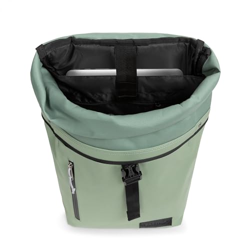 Image of EASTPAK Up Roll - 23L Roll-Top Backpack with 16 inch Laptop Sleeve, Security Pocket, Bottle Holder & Water-Resistant Finish, Tarp Khaki