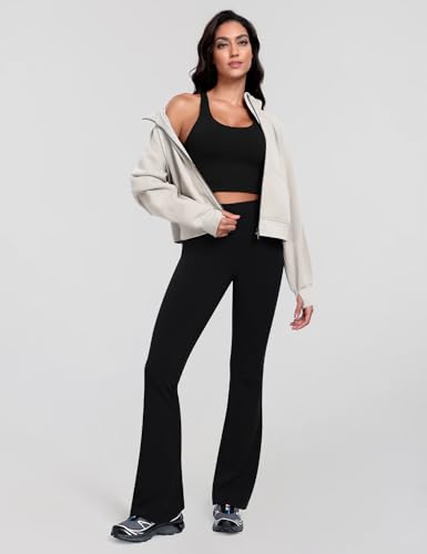 HeyNuts Mellow Flare Leggings 29"/30.5"/32.5"/34.5", High Waisted Tummy Control Wide Leg Bootcut Yoga Pants Lounge Soft3