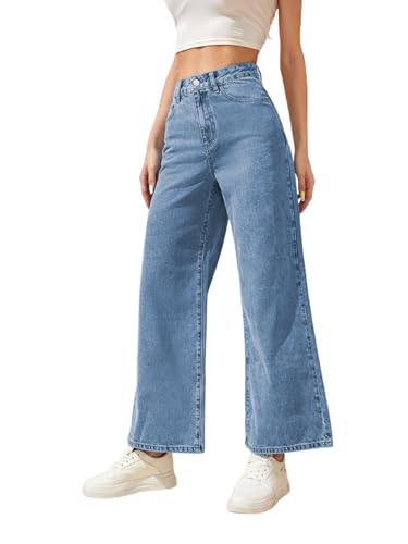 TAGAS Women's Loose Jeans (WDJ-2-WIDE-BLUE- Blue_32)