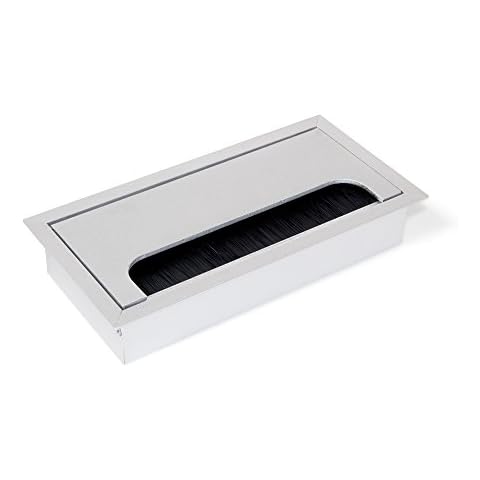 Emuca Square Metal Grommet for Cables Cover