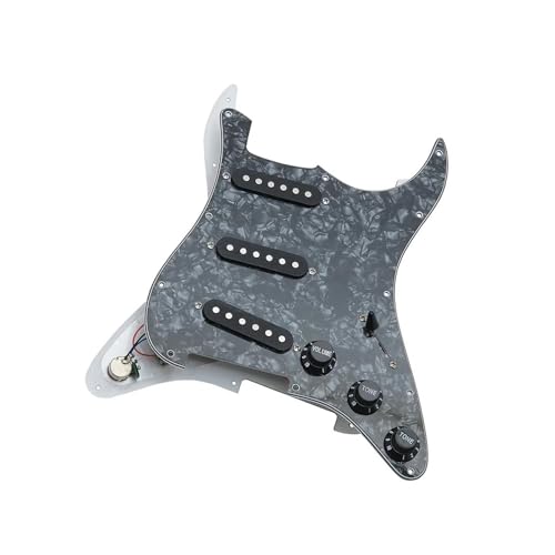 Pickguard guitare électrique 11 trous perle pour réparer les rayures et loger un micro bobine unique