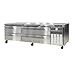 Continental Refrigerator DL84G Refrigerator Griddle Stand, Three-Section, (4) Drawers - Two