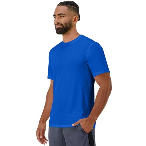 Hanes mens Sport Cool Dri Performance Tee fashion t shirts, Deep Royal, Large US by Hanes - Used condition - Image 2