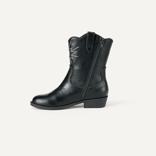 Amazon Essentials Kowbojki westernowe dziewczęce, Czarny, 12 US Little Kid