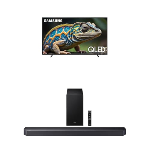 Image of Samsung 75-Inch Class QLED 4K Q60D Series Quantum HDR Smart TV w /Object Tracking Sound Lite (QN75Q60D, 2024 Model) + Samsung Q-Series Soundbar HW Q600F 3.1.2 ch Subwoofer (2025 Model)